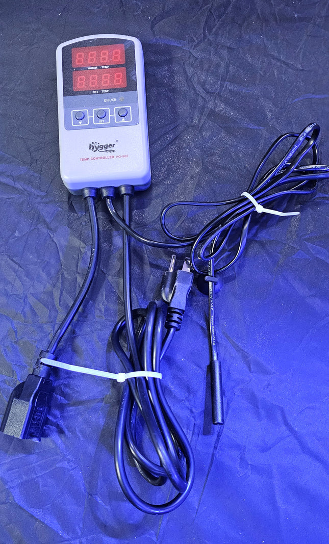 Used Hygger External IC Thermostat Controller and Thermometer