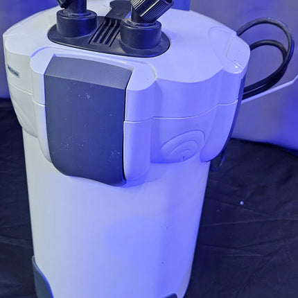 Used Polar Aurora Free Media 265GPH External Aquarium Filter with Built-in Pump Kit Canister