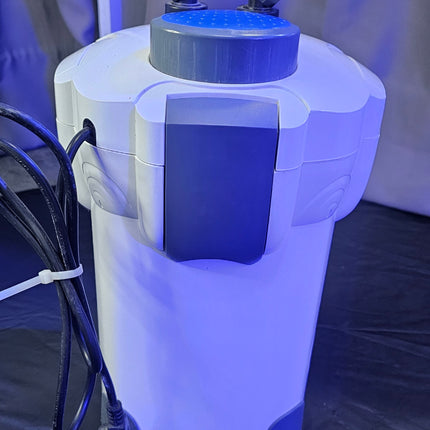 Used Polar Aurora Free Media 265GPH External Aquarium Filter with Built-in Pump Kit Canister